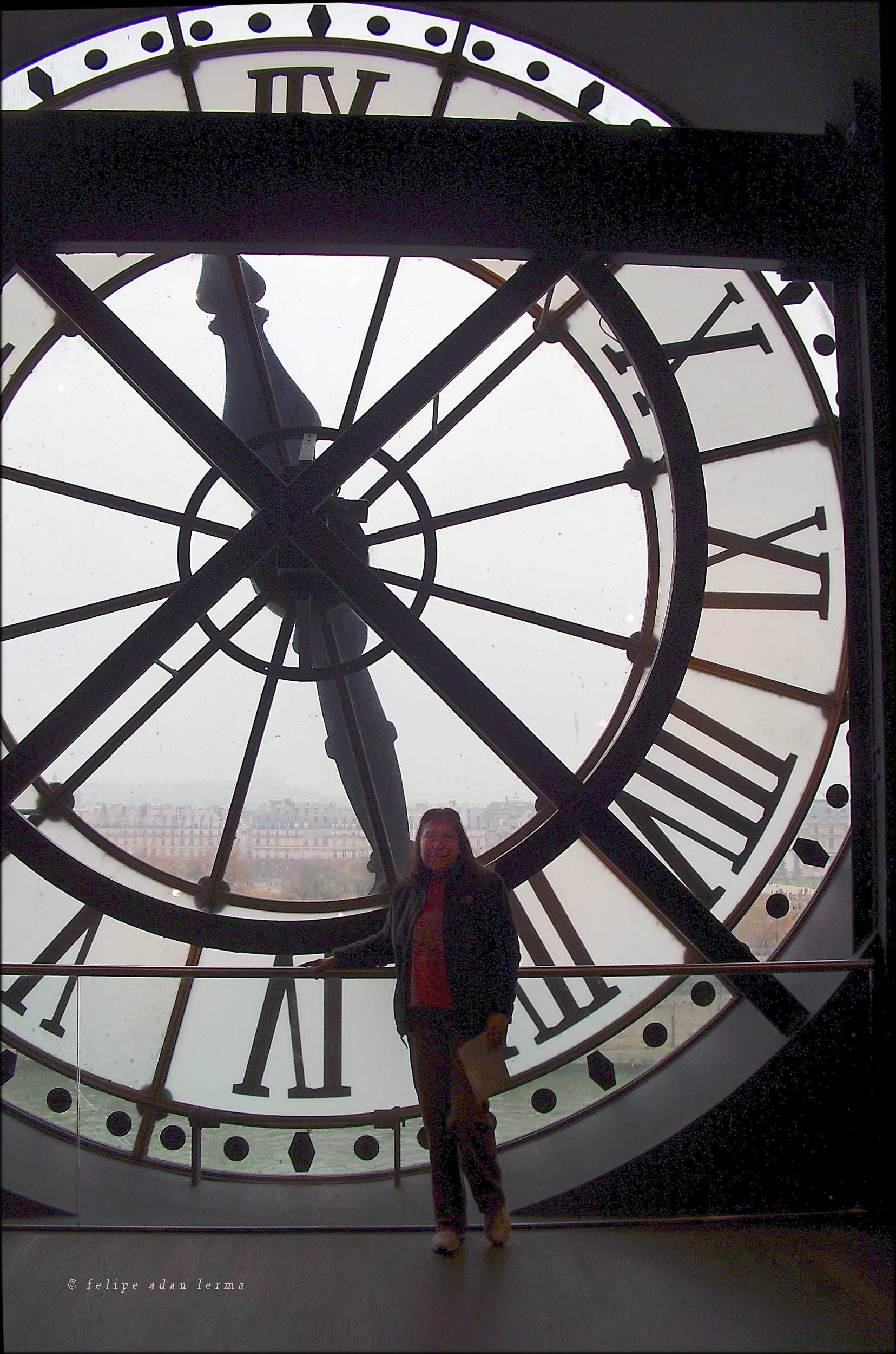 Sheila at the Big Clock "Horloge du Musée d'Orsay"