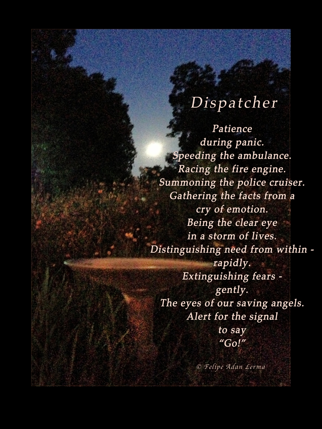 November 21, 2022 – My Most Viewed Image this Past Week @FineArtAmerica, “Dispatcher” : circa 2011